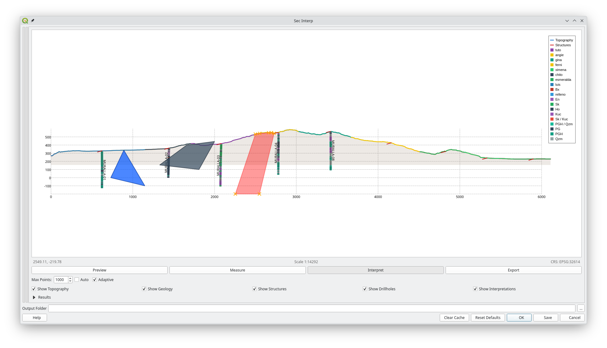 Digitizing a new geological unit using the Interpretation Tool - Step 1