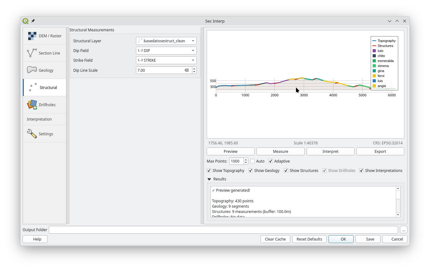 Structural Section Preview